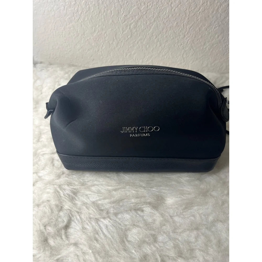 Jimmy Choo Parfums Cosmetic Travel Pouch Bag Black
